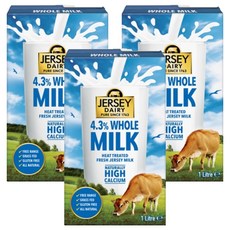低脂牛奶, Whole, 1L, 3入