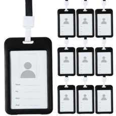 Momostore 通行證 PU 案例, 黑色的, 10套