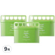 소소이지 이지 냉장고 숯 탈취제 본품, 200g, 9개