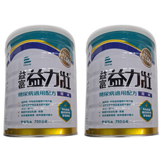 益富 益力壯 糖尿病配方 營養均衡配方奶粉 原味, 750g, 2罐