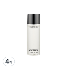 세컨디자인 퍼스트 클렌징 오일 퓨어 앤 프레쉬 미니, 30ml, 4개