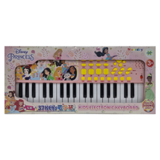 HUNDRED PICTURES 百耘圖 Disney Princess 公主 37Keys電子琴, 兒童電子琴鍵盤，帶音樂音效, 49.6 x 20.5 x 3.5cm, 1個