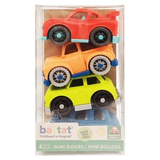 Battat Toys 兩扇門車友會 狂飆, 4 件迷你車組, BT1044Z, 1組