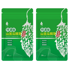 Tsuie 日濢 特濃版山苦瓜精萃 30顆，花蓮4號山苦瓜，窈窕有型、幫助消化、調整體質, 560mg, 2包