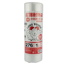 LOVe YOUnG 樂芙羊 捲式超薄耐熱袋, 分別用保鮮袋 耐熱100℃, 276張, 1捲