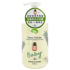 nac nac 果漾保濕2合1洗沐慕斯, 0歲以上, 500ml, 1瓶