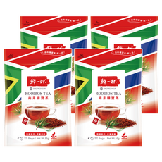 鮮一杯 南非國寶茶 原味 2.5g，22包入，4盒組｜無咖啡因、低單寧酸，適合全家大小的健康茶飲, 22包, 4袋