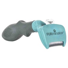 FURminator 美國神效 專利去毛梳, 適用於小型貓, 毛髮長度2吋以上, 無毒塑膠握把, 不鏽鋼刀頭, 1支, 藍色