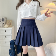 하이어리 주름스커트 팬츠 스커트