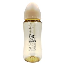 Simba 小獅王辛巴 蘊蜜鉑金PPSU寬口防脹氣奶瓶 全齡適用, 杏茶, 360ml, 1個