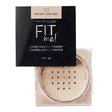 MAYBELLINE 媚比琳 FIT ME空氣絲絨蜜粉 10 自然色, 0.7 oz / 20 g, #10 自然, 1個