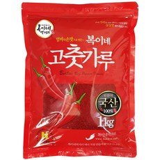 복이네먹거리 국산 고추가루 보통맛 김치용, 1kg, 1개