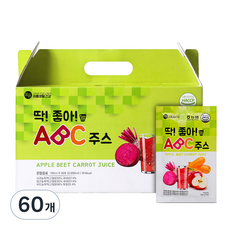 미쁨생활건강 딱좋아 abc 주스, 100ml, 60개