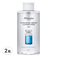 JMsolution 肌司研 H9玻尿酸溫和卸妝水, 深層滲透 徹底卸除彩妝, 9種玻尿酸配方, 溫泉水, 850ml, 2瓶