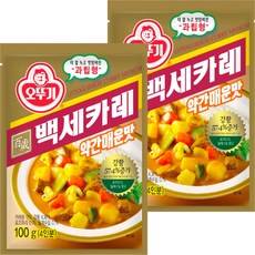 오뚜기 백세카레 오뚜기 백세 카레 약간매운맛 100g 2개