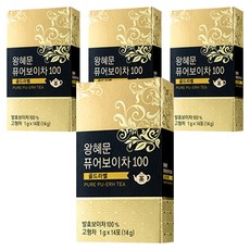 왕혜문 퓨어 100 보이차, 1g, 14개입, 4개 1g, 14개입, 4개