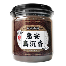 嚴選惠安烏沉香粉，天然沉檀淨香粉，100克裝，淨化空氣，香化居家, 高7.1 × 直徑8.8cm, 1罐