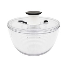 OXO 按壓式蔬菜香草脫水器, 透明, 1個