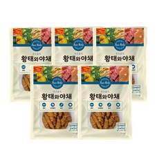 후코홀릭 강아지 간식, 혼합맛(황태/야채), 120g, 5개 - 후코홀릭