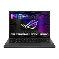 에이수스 2024 ROG 제피러스 G14 라이젠9 라이젠 7000 시리즈 지포스 RTX 4080, Eclipse Gray, 1TB, 16GB, Free DOS, GA402XZ-N2046