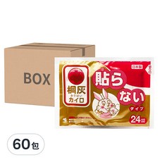 KOBAYASHI 小林製藥 桐灰 手握式 小白兔暖暖包, 非黏貼型 暖暖包, 持續發熱24小時, 30入, 2盒