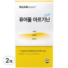  데이풀 퓨어풀 아르기닌 6000mg, 150g, 2개 