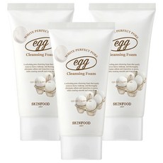 스킨푸드 에그화이트 퍼펙트 포어 클렌징 폼, 150ml, 3개