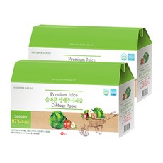 올즙 국내산 올바른 양배추 사과즙, 2.7L, 2박스 2700ml, 2개