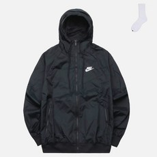 Nike男款Windrunner連帽夾克 CU9474-010+Welden襪子組