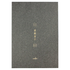 conifer 綠的事務 A4習字計畫 習慣寫字 田字格, 特殊質感美術紙, 封面燙金樣式, 適合練習書寫者, 墨茶色, 1本