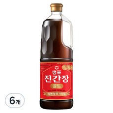 샘표 진간장 골드, 1.7L, 6개