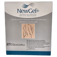 Newmedical 新醫 NewGel 疤痕矽膠片, 12.7cm x 15.2cm, 單片裝, 15.2 x 12.7cm, 1片