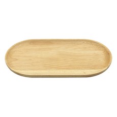 機洗橡膠木盤 長條橢圓 18.8 x 9.6 x 1.6cm 橡膠木 餐盤, 1個