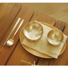 Nothyang 生活餐具組, 柔和的金色, 飯碗+湯碗+勺子+筷子