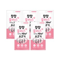 인터펫코리아 챱챱플러스 짜먹는 강아지 유산균 파우치 60g, 소고기맛, 5개