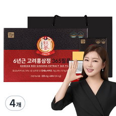 Jungwonsam 6年根高麗紅蔘萃取口含片 60片入, 14.1g, 4盒
