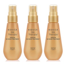 BIOSILK 絲洛比 蠶絲角蛋白免沖洗護髮噴霧, 3瓶, 60ml