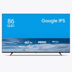 더함 4K UHD QLED 구글 OS TV, 217cm, NA861QLED SMART HOME120 24k1, 스탠드형, 방문설치