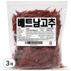 복이네먹거리 베트남 건고추, 200g, 3개
