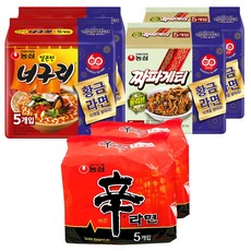 농심 신라면 10개 120g + 너구리 10개 120g + 짜파게티 10개 140g, 1세트