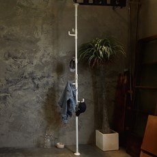 LiFArt 頂天立地多用途掛衣架 衣帽架, NEE-023, 16.7x16.7x220-280cm, 白色, 16.7 x 16.7 x 110~310cm
