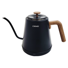 CHIMEI 奇美家電 木紋手沖細口快煮壺 KT-08L022, 細口流線型壺嘴, 304不鏽鋼材質