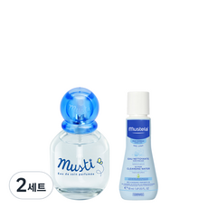 무스텔라 무스티 무알콜 베이비 향수 50ml + 이드라 베베 노린스워터 50ml 세트, 2세트, 향수 + 노린스워터
