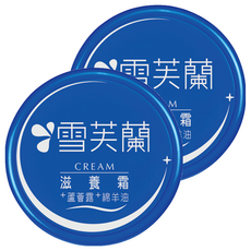 雪芙蘭 滋養霜 蘆薈露+綿羊油, 改善肌膚乾燥 粗糙, 含蘆薈精華 修復滋潤, 120g, 台灣製造, 60g, 2罐