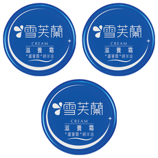 雪芙蘭 滋養霜 蘆薈露+綿羊油, 改善肌膚乾燥 粗糙, 含蘆薈精華 修復滋潤, 120g, 台灣製造, 60g, 3罐