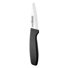 日本製造鋒愛華標準系列陶瓷刀9CM C-9WB, 白刃黑柄, 1支