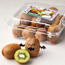 제스프리 그린키위 2.3kg 중대과 팩 + 할로윈 스티커 세트, 1세트