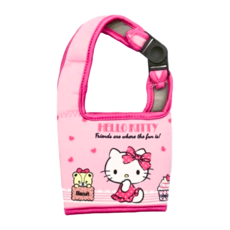 收納王妃 Sanrio Hello Kitty KT-1850 馬卡龍 杯套袋, 25x16cm, 100%聚酯纖維彈性布貼合海綿, 3個