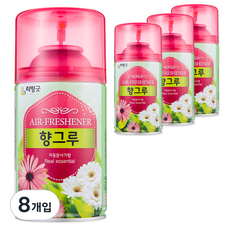 리빙굿 향그루 자동분사기, 280ml, 8개, 복숭아향