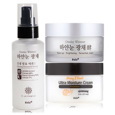 넬라 하얀눈 광채 에센스 100ml +톤업 발효 크림 50ml + 프리미엄 달팽이 크림 80ml 세트, 1세트